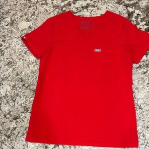 Figs Red Short Sleeve Women's Tee